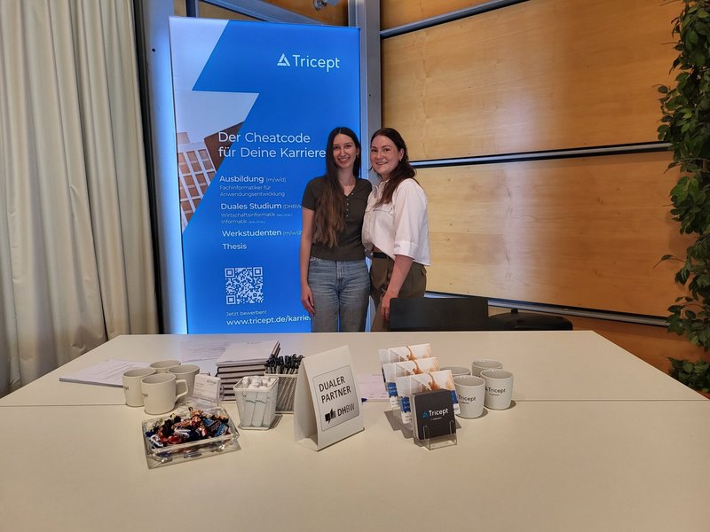 TRICEPT präsentiert sich auf dem Studieninfotag der DHBW Stuttgart