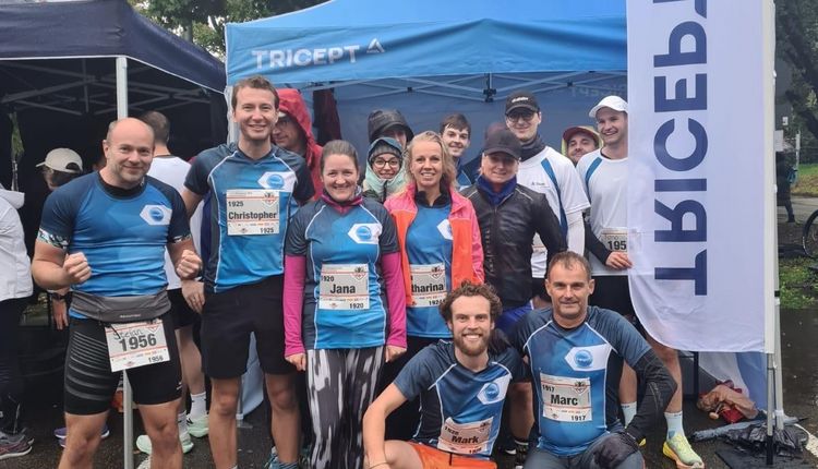TRICEPT trotzt dem Regen: Gemeinsam stark beim AOK Firmenlauf in Waiblingen