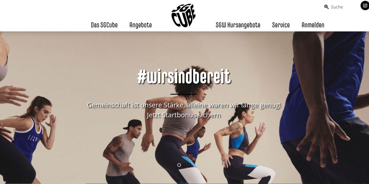 Neue Website für das neue Sportvereinszentrum SGCube der SG Weinstadt e.V.