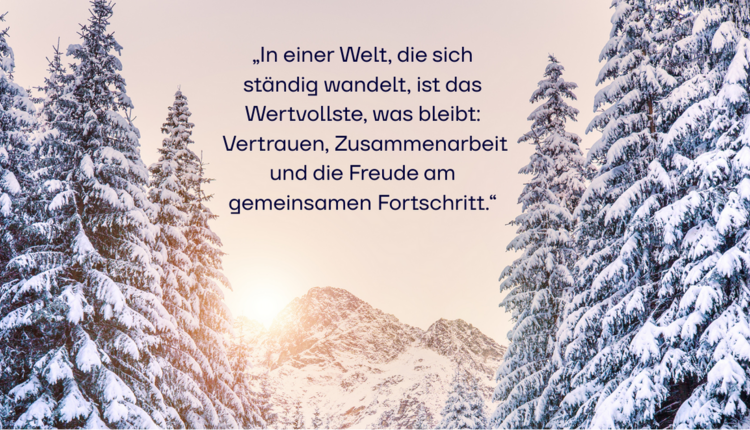 Ein Jahr des Wandels. Weihnachtliche Grüße aus der TRICEPT AG.