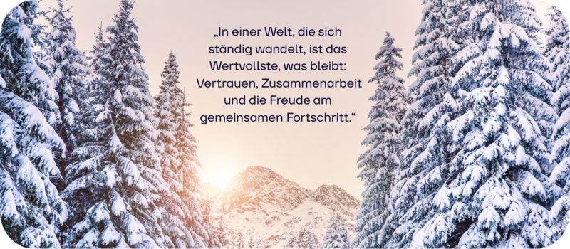 Ein Jahr des Wandels. Weihnachtliche Grüße aus der TRICEPT AG.