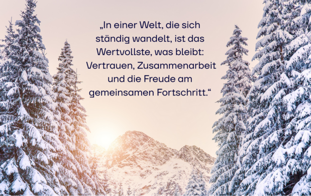 Ein Jahr des Wandels. Weihnachtliche Grüße aus der TRICEPT AG.