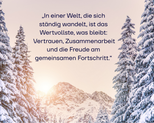 Ein Jahr des Wandels. Weihnachtliche Grüße aus der TRICEPT AG.